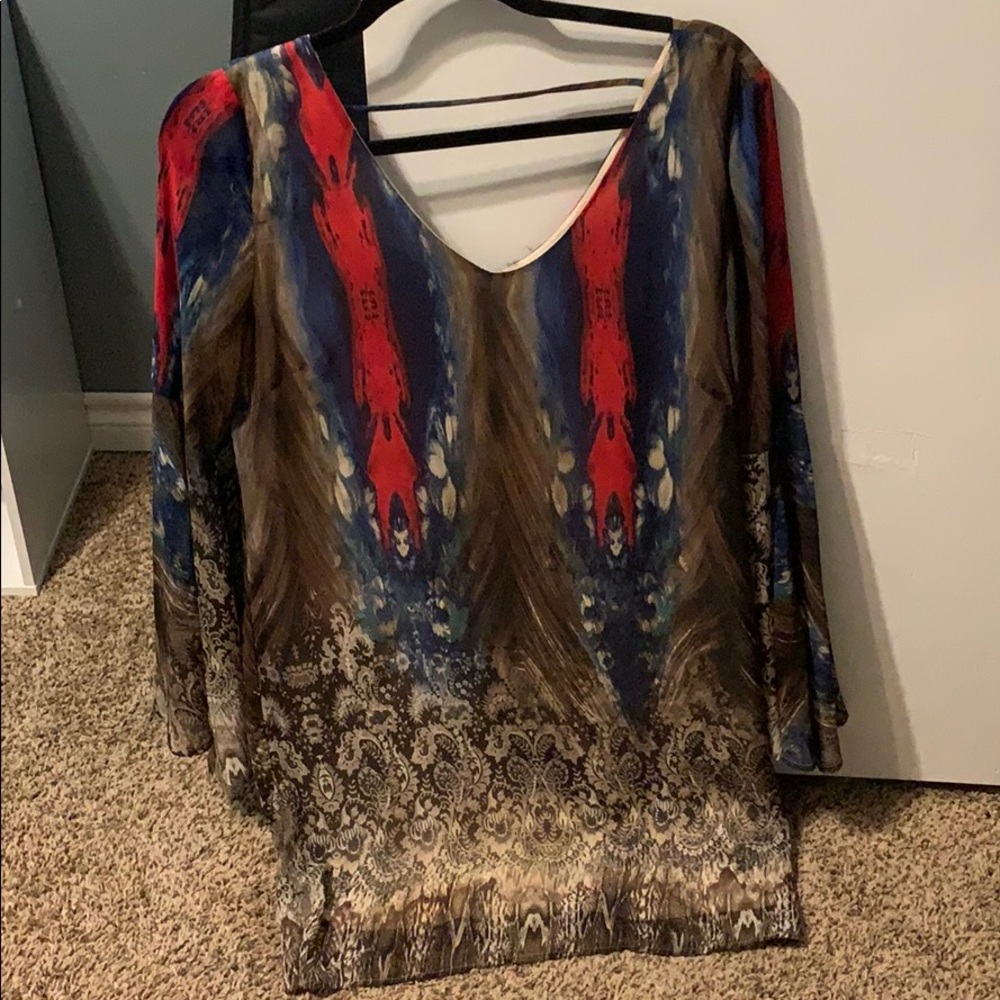 Bell bottom sleeved dress